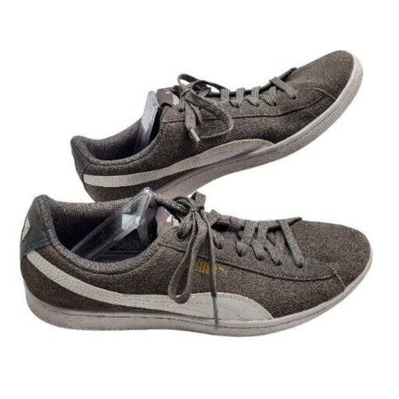 PUMA Suede Grey and White Womens-size US 10 - Picture 1 of 11